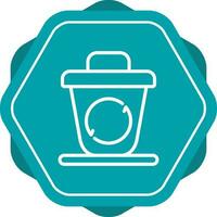 Recycling Behälter Vektor Symbol