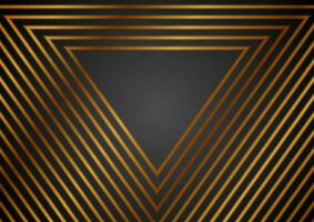 lyx gyllene abstrakt trianglar geometrisk bakgrund vektor