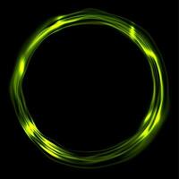 hell Grün glänzend irisierend Ring Kreis Hintergrund vektor