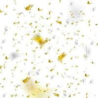 gyllene och silver- glitter konfetti abstrakt deluxe bakgrund vektor