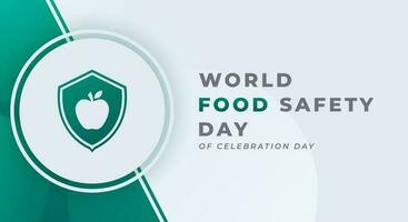 Welt Essen Sicherheit Tag Feier Vektor Design Illustration zum Hintergrund, Poster, Banner, Werbung, Gruß Karte
