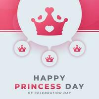 National Prinzessin Tag Feier Vektor Design Illustration zum Hintergrund, Poster, Banner, Werbung, Gruß Karte