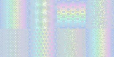 funkeln Regenbogen vereiteln, Hologramm Textur Muster vektor