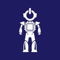 logotyp illustration skildrar robot teknologi vektor