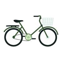 Ökologie Fahrradtransport vektor