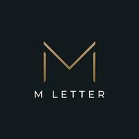 Logo Design zum das Initiale Brief m Monogramm oder Geometrie Das ist einzigartig, modern, luxuriös und elegant. Logo zum Geschäft, Marke, Geschäft Karte und Unternehmen. vektor