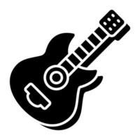 modern design ikon av gitarr vektor