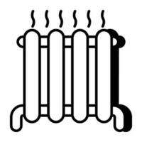 ett ikon design av elektrisk värmare vektor