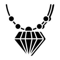 ein Symbol Design von Halskette vektor