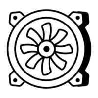 modern Design Symbol von Computer Ventilator vektor