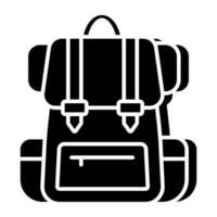 Premium-Download-Symbol des Rucksacks vektor