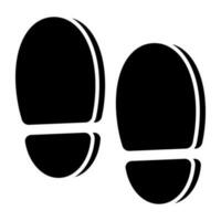 perfekt design ikon av fotspår vektor
