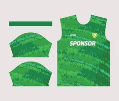 bunt Sport Jersey Design zum Sublimation oder Fußball Kit Design zum Sublimation vektor