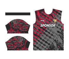 bunt Sport Jersey Design zum Sublimation oder Fußball Kit Design zum Sublimation vektor