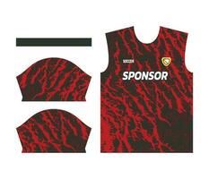 bunt Sport Jersey Design zum Sublimation oder Fußball Kit Design zum Sublimation vektor