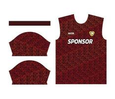 bunt Sport Jersey Design zum Sublimation oder Fußball Kit Design zum Sublimation vektor