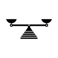 Balance Rahmen Symbol isoliert auf Weiß Hintergrund. Vektor Illustration