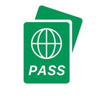 Reisepass Symbol zum International Reise. Beweis von Eintrag. Vektor. vektor