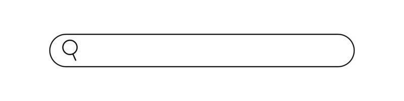 ein Suche Box mit ein breit Breite. Internet Suche Kasten. Kopieren Raum. Vektor. vektor