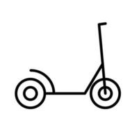 elektrisch Kickboard Symbol. Roller. Vektor. vektor