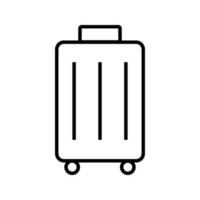 resväska. trunk fall. bagage för internationell resa. vektor. vektor