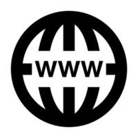 www Netz Browser Symbol. Vektor. vektor