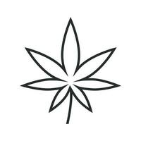Marihuana Blatt Symbol Vektor Design Illustration Cannabis Symbol