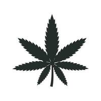 marijuana blad ikon vektor design illustration cannabis symbol