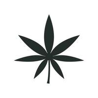 Marihuana Blatt Symbol Vektor Design Illustration Cannabis Symbol