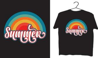 Sommer-T-Shirt-Design vektor