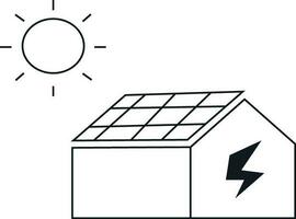 Linie Symbole verbunden zu Energie, elektrisch Energie, Elektrizität. Gliederung Symbol Sammlung. Vektor Illustration. editierbar Schlaganfall