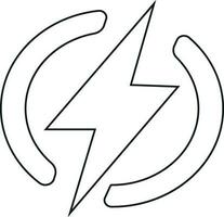 Linie Symbole verbunden zu Energie, elektrisch Energie, Elektrizität. Gliederung Symbol Sammlung. Vektor Illustration. editierbar Schlaganfall