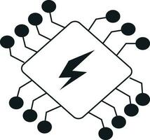 Linie Symbole verbunden zu Energie, elektrisch Energie, Elektrizität. Gliederung Symbol Sammlung. Vektor Illustration. editierbar Schlaganfall