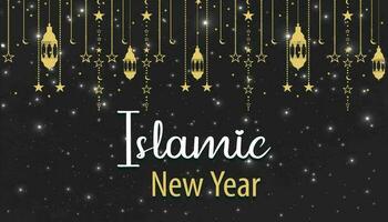 kreativ islamisch Neu Jahr Design Hintergrund Hintergrund vektor