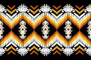 traditionell Ikat, aztekisch abstrakt Vektor Muster, nahtlos Muster im Stammes-, Volk Stickerei und Mexikaner Stil.