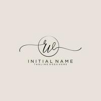 Initiale rv feminin Logo Sammlungen Vorlage. Handschrift Logo von Initiale Unterschrift, Hochzeit, Mode, Schmuck, Boutique, Blumen- und botanisch mit kreativ Vorlage zum irgendein Unternehmen oder Geschäft. vektor