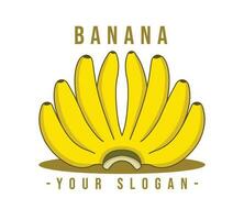 Banane Logo, Logo zum Geschäft. Bündel von Bananen Logo. vektor