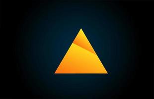 geometrisches Alphabet ein Buchstabenlogo für Unternehmen und Unternehmen mit gelber Farbe. Corporate Branding und Schriftzug mit futuristischem Design und Farbverlauf vektor