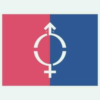 männlich und weiblich Geschlecht Logos vektor