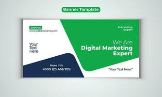 Digital Marketing Agentur Geschäft Banner Design Vektor Vorlage