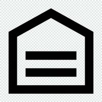 Zuhause Symbol. geeignet zum Webseite ui Design vektor