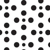 Polka Punkt Muster nahtlos Textur abstrakt Hintergrund modern Design schwarz und Kreis Vektor Illustration