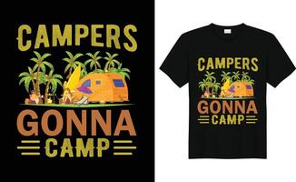 Camping, Reisen, Wandern t Hemd und Becher Design Vektor Illustration