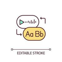 2d editierbar Symbol Darstellen verbessert Barrierefreiheit im ai, isoliert Vektor Illustration, künstlich Intelligenz im Bildung Konzept.