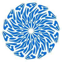 Blau Farbe ethnisch Mandala patern Design Illustration. perfekt zum Logos, Symbole, Aufkleber, Tätowierungen, Design Elemente zum Webseiten, Anzeige und mehr. vektor