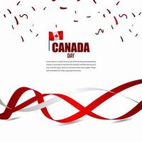Kanada Unabhängigkeitstag Feier Design Illustration Vektor Vorlage