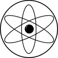 atom symbol. atom ikon vektor illustration