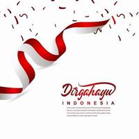 Indonesien Unabhängigkeitstag Feier kreative Design Illustration Vektor Vorlage creative