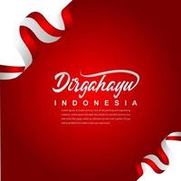 Indonesien Unabhängigkeitstag Feier kreative Design Illustration Vektor Vorlage creative