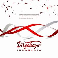 Indonesien Unabhängigkeitstag Feier kreative Design Illustration Vektor Vorlage creative